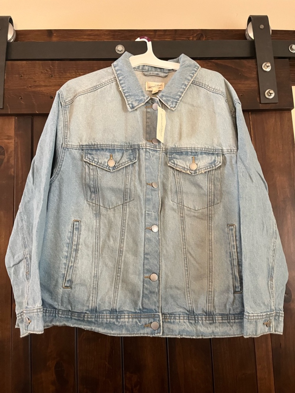 Universal Thread Light Blue Oversized Denim Jacket - Picture 4 of 7